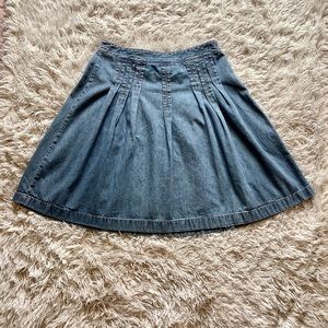 Vintage denim a-line skirt